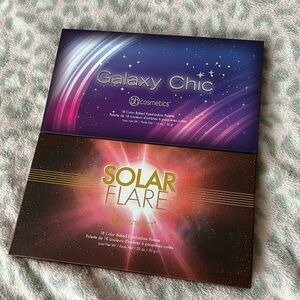 BH Cosmetic Lot of Two Eyeshadow Palettes Galaxy Chic and Solar Flare